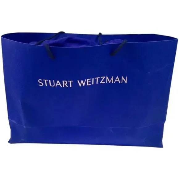 Stuart Weitzman Shopping SatchelBlue Violet Caviar Leather New W/ Tags Mint!